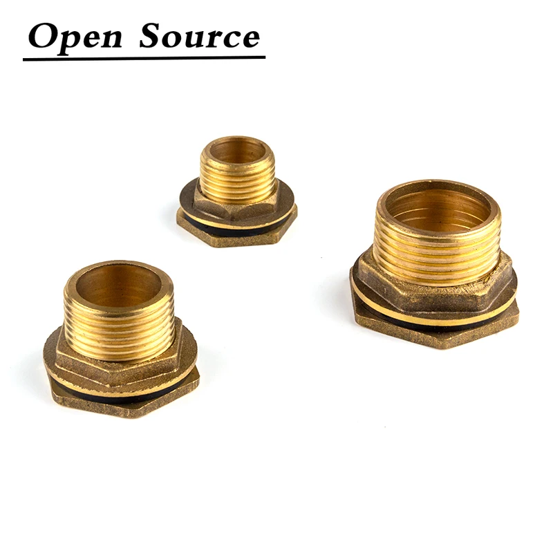 Copper Water Tank Connector 1/2" 3/4" 1" Male Brass Pipe Single Loose Key Swivel Fittings Nut Jointer pipe fitting water pipe fitting hose pipe fitting