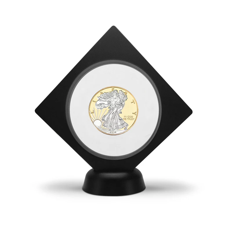 coin4 with box WR США Статуя Свободы позолоченные Коллекционные монеты набор с держателем для монет серебро монета персонализированный подарок дропшиппинг - Цвет: coin4 with box