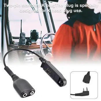 

Headphone Jack Audio Cable Adapter Walkie Talkie Audio Cable Adapter for Baofeng BF-9700 A-58 UV-XR UV-5S GT-3WP UV-9R Plus