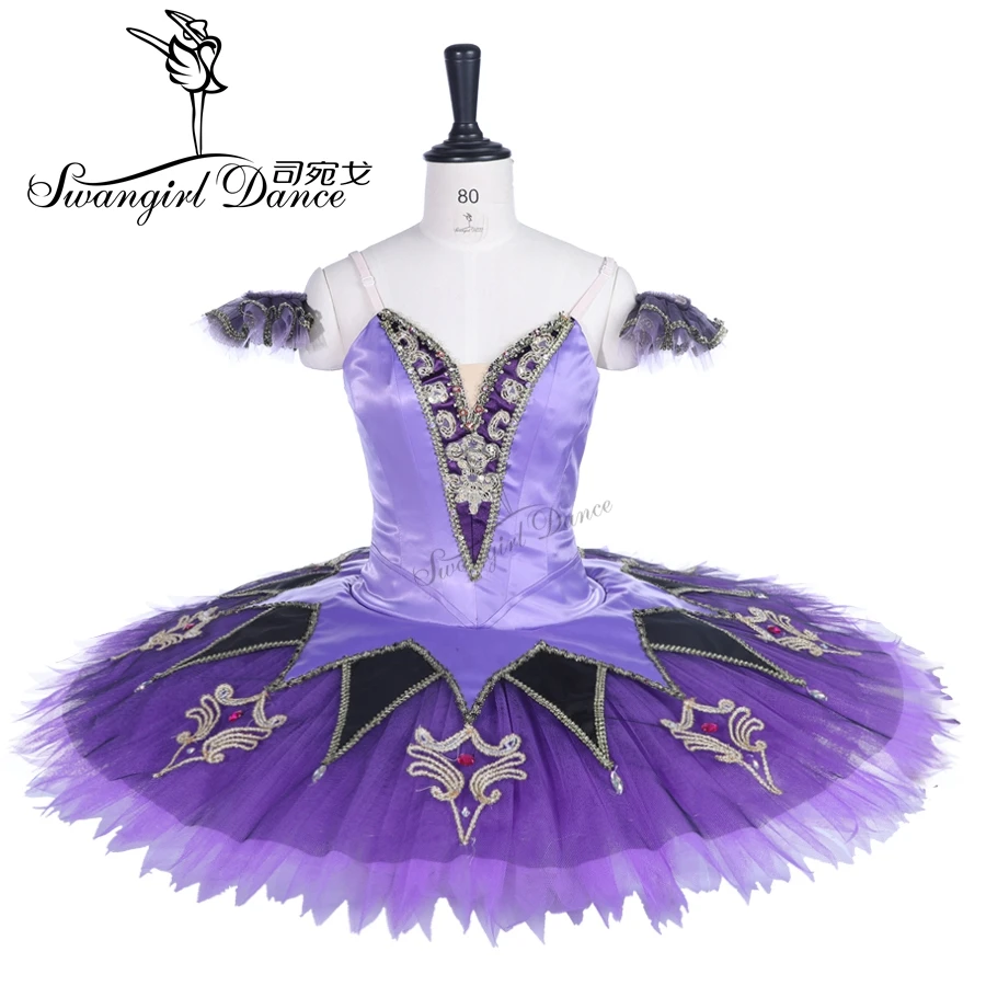 Corsaire Professional Ballet Tutu Pancake Girls Platter Classical Ballet Tutus For Women Ballerina purple Fairy Lilac BT9260