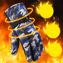 Zimowe narciarskie męskie rękawiczki kobiety moda czarne kolarstwo ciepłe wiatroszczelne wodoodporne rękawiczki do ekranu dotykowego antypoślizgowe rękawiczki jeździeckie O24(China)