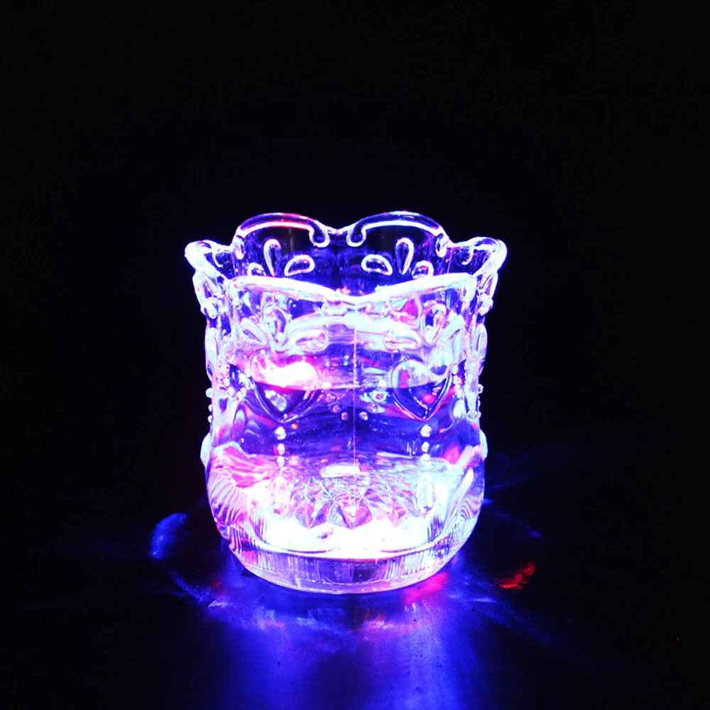 Creative Induction Luminous Beer Cup LED Mug Wine Light Cup Decortions Present Gift Wedding Bar Celebration 5