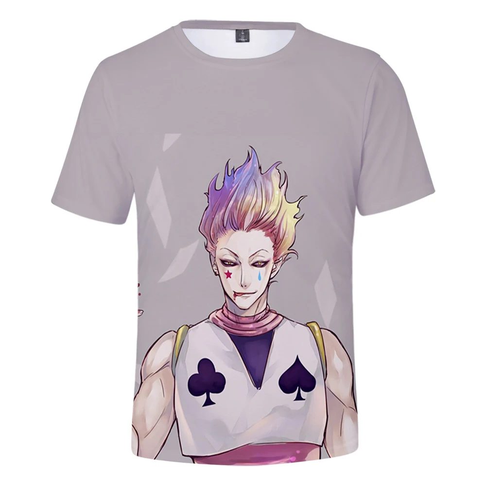 Модная футболка Hisoka с 3D принтом для мужчин и женщин подходящие футболки в стиле