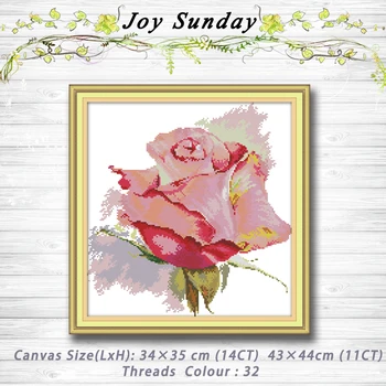 

Rose flower decor painting dmc 14CT 11CT counted cross stitch kits embroidery set Needlework Set chinese cross stitch Home Decor