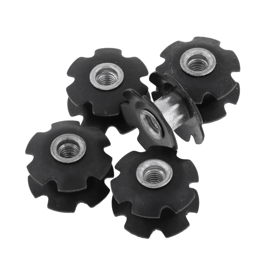5 Pack Cycling Mountain Road Bike Bicycle Threadless Headset Star Nut 1-1/8