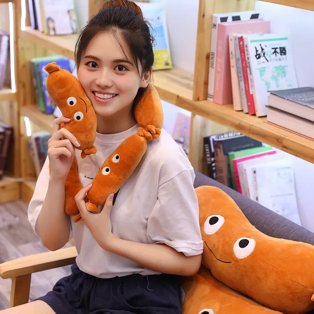 Cartoon Plush Food Pillow Hamburger Ice Cream French Fries Toy Popcorn Cake Pizza Pillow Cushion Kids Toys Gift for Child Girl 4