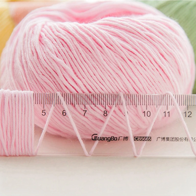 50g/ball Baby Milk Cotton Yarn Hand-woven Sweater Yarn Cotton Knitting Yarn Soft Yarn For Knitted DIY Crochet Knitting 6