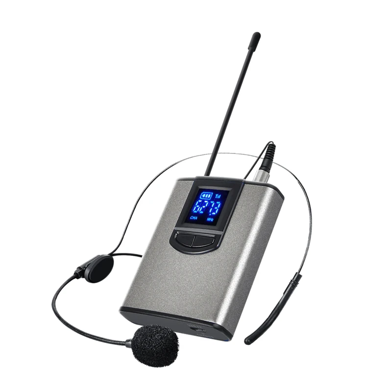 

BESTUHF Wireless Microphone System Mini Headset Mic with Bodypack Portable Receiver and Mini Receiver for Teach Lecture Speech M