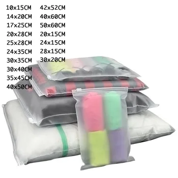 

Frosted ziplock bag Translucent Plastic Package Travel plastic packaging bags Matte Custom packaging bags for business
