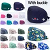 Soft Hat Printing With Button Wear The Mask Nurse Sweat-absorbing Head Wrap Durable Towel Surgical Anti-Dirty Pure Cotton Cap ► Photo 2/6