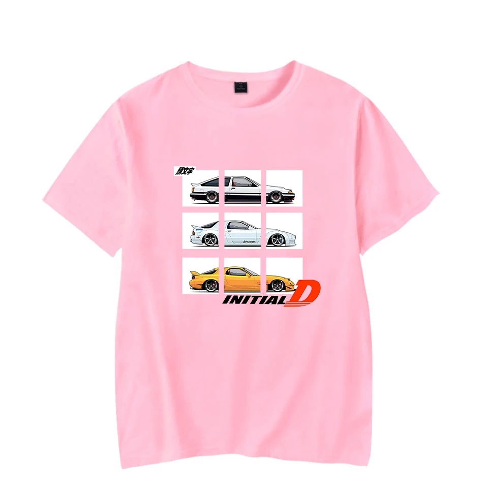 Футболка с принтом Тойота AE86, футболки с принтом "D", модные мужские и женские футболки в стиле Харадзюку, уличная одежда в стиле хип-хоп с коротким рукавом