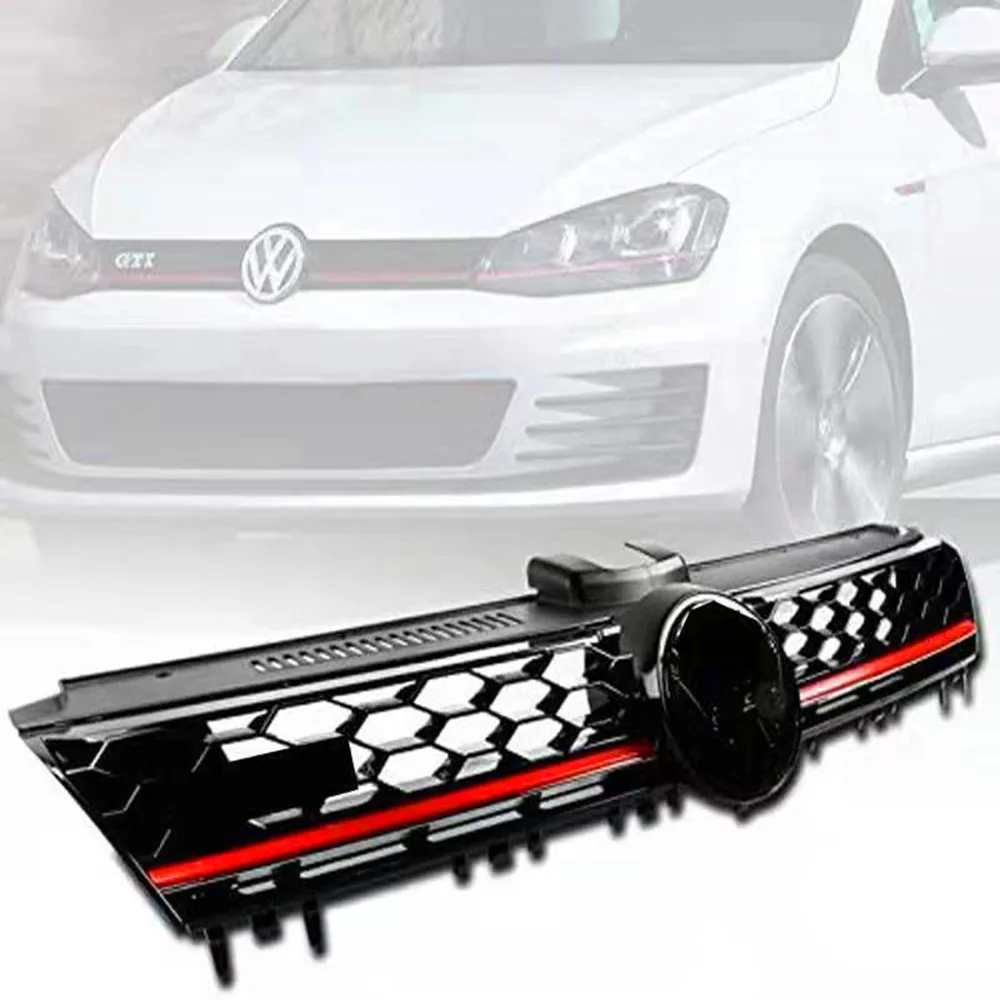 

ABS black front grille center grill honeycomb mesh fit for volkswagen Golf 7 MK7 2014 2015 2016