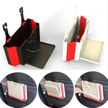 

Stylish Car Trash Bin With Cup Holder From Premium Multipurpose Garbage Can Chair Back Hanging Storage Box #yl10