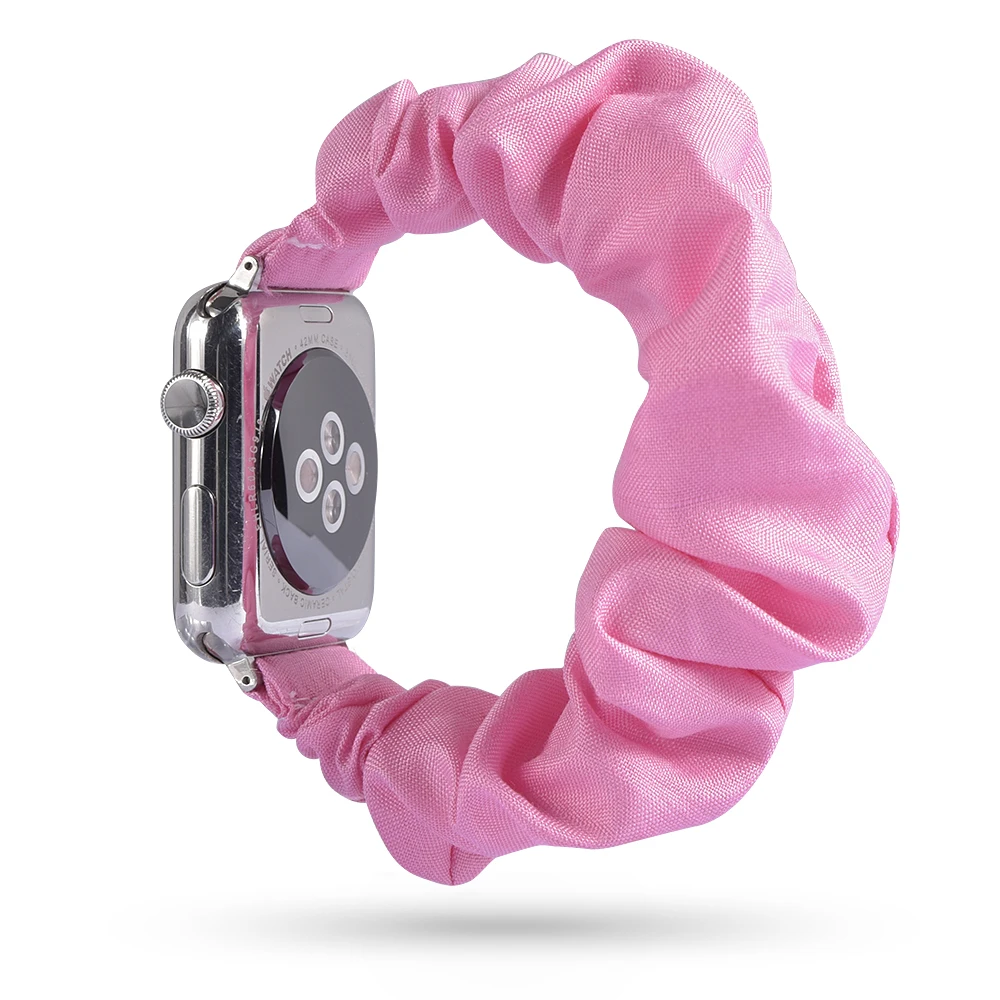 16 Резинка для волос, эластичный женский ремешок для часов Apple Watch, ремешок 38/40 мм, 42/44 мм, рождественский подарок, браслет с принтом, тканевые ленты, ремни - Цвет ремешка: 16