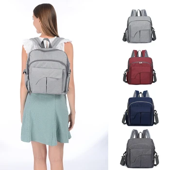 

Waterproof Nylon Mummy Bag Backpack Mother Baby Women Ladies Travel Backpacks Baby Bag High Capacity Multi-functional Bags