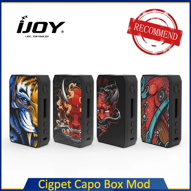 Оригинальный боксмод IJOY Cigpet Capo 126 Вт питание от двух аккумуляторов 18650 и