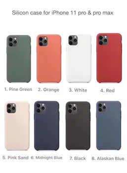 

50Pcs/lot 100% Original oem Liquid Silicone Case For iphone 11 pro max 6 6s 7 8 plus iX XR XS MAX Phone Cover case