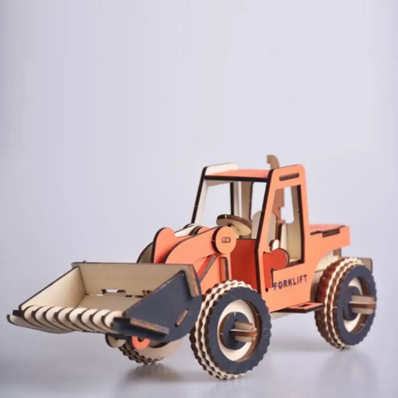 Моделирование 3D модель автомобиля деревянные сборки головоломки разбирать головоломки Дети интеллект развивающие игрушки Детский подарок 72XC