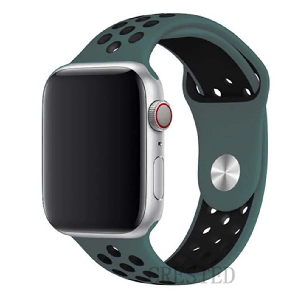 Спортивный ремешок для apple watch band 44 мм/40 мм apple watch 5 4 3 2 band iwatch band 42 мм/38 мм correa браслет ремень аксессуары для часов - Цвет ремешка: Celestial Teal 30