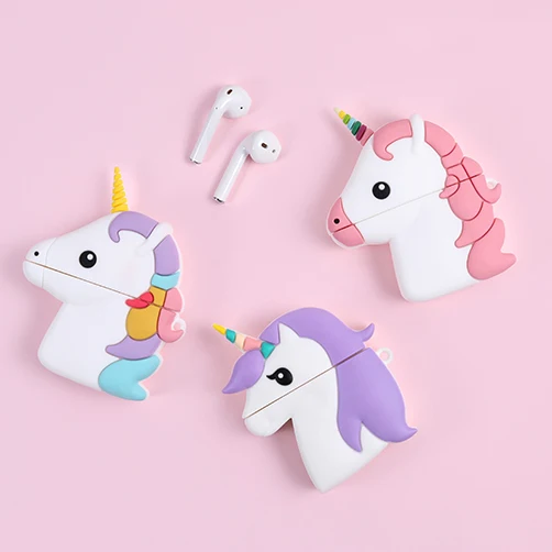 Единорог Лошадь карабин мягкий чехол для AirPods