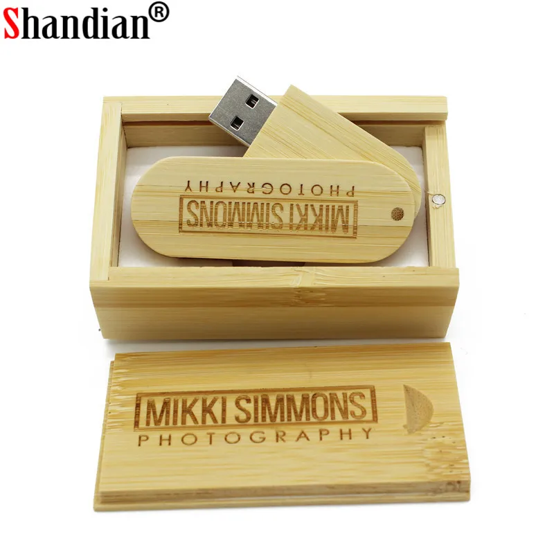 SHANDIAN Бесплатная логотип деревянный флеш диск USB 2 0 4GB/8GB/16GB/32GB/64GB 128GB флэш