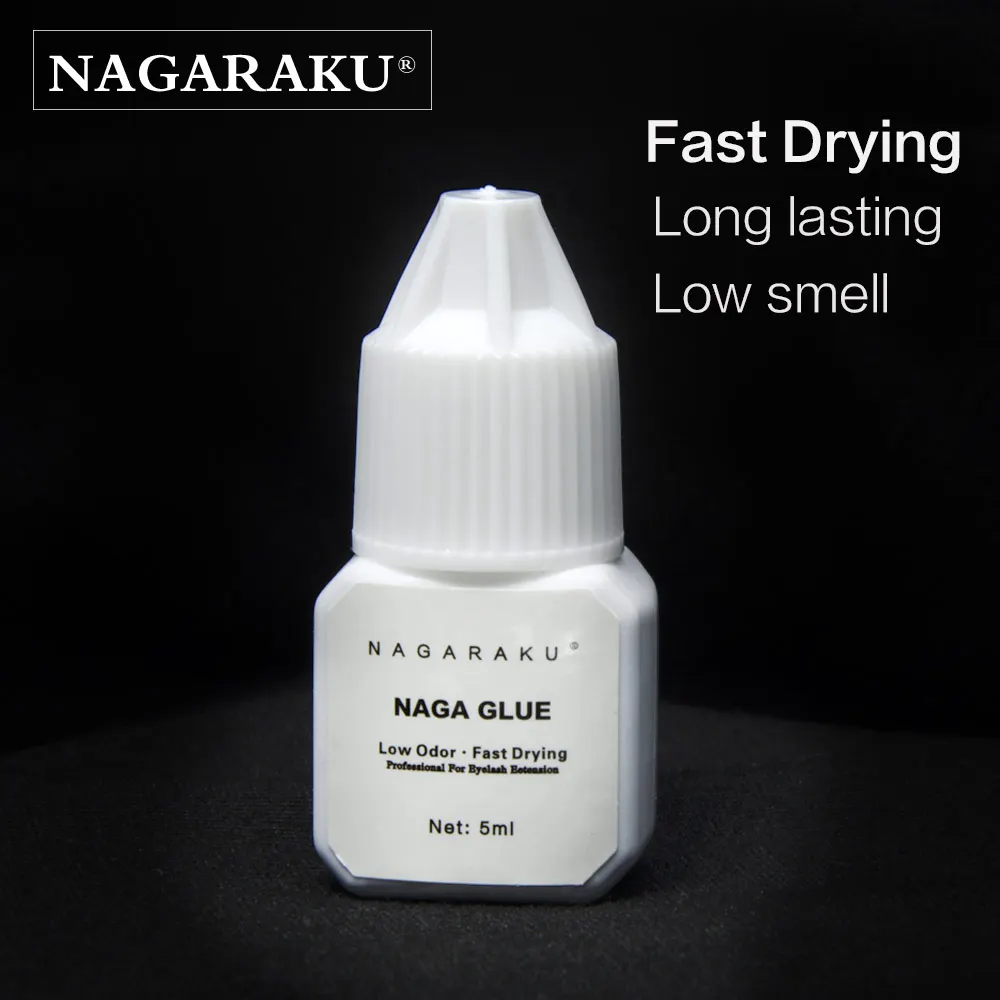

NAGARAKU 3 different glue for eyelash extensions no smell low smell no irritant fast dry sticker connecting fans eyelash glue