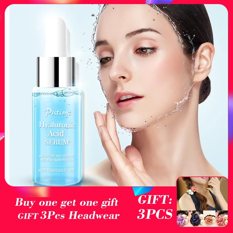 

PUTIMI Hyaluronic Acid Face Serum Moisturizing Whitening Lifting Firming Essence Anti-Aging Face Skin Care Repair Shrink Pore