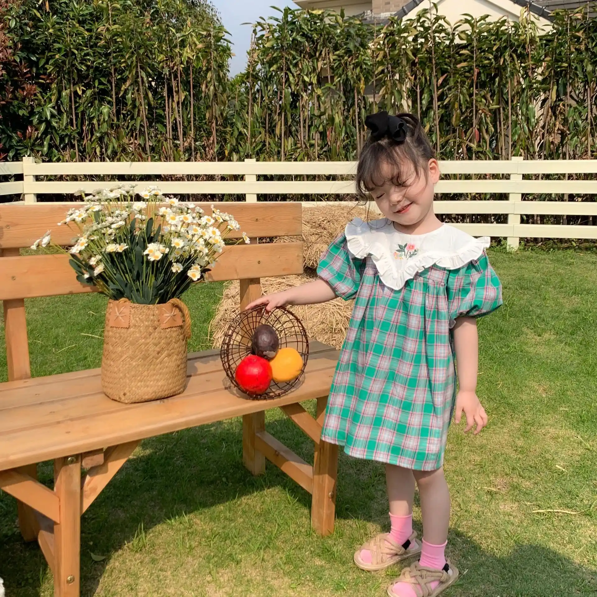 春新着ガールプリンセスドレスロリータドレスキッズドレス幼児の女の子クリスマス服 80 140 センチメートル Dresses Aliexpress