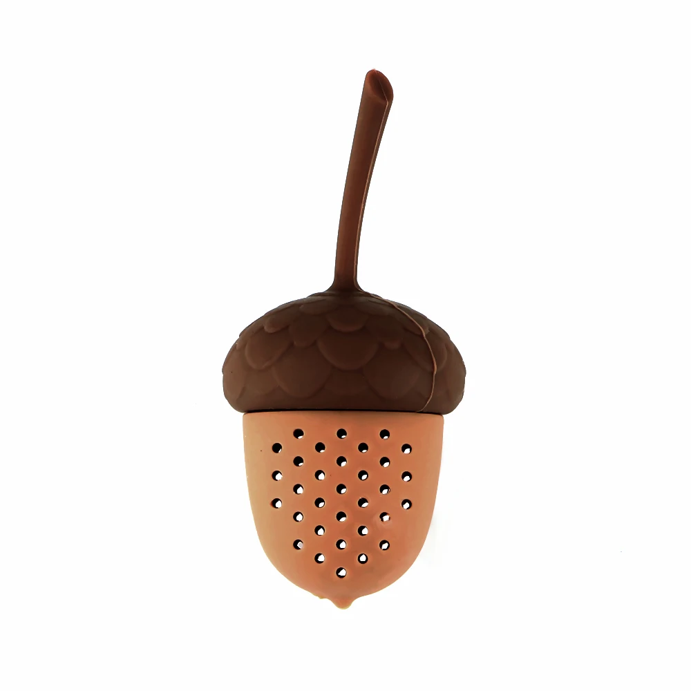 Tea Bag Strainer Acorn Shape Gadgets Kitchen Accessories Silicone Tea Infuser Tools Spice Diffuser tea infuser tea strainer tea filter