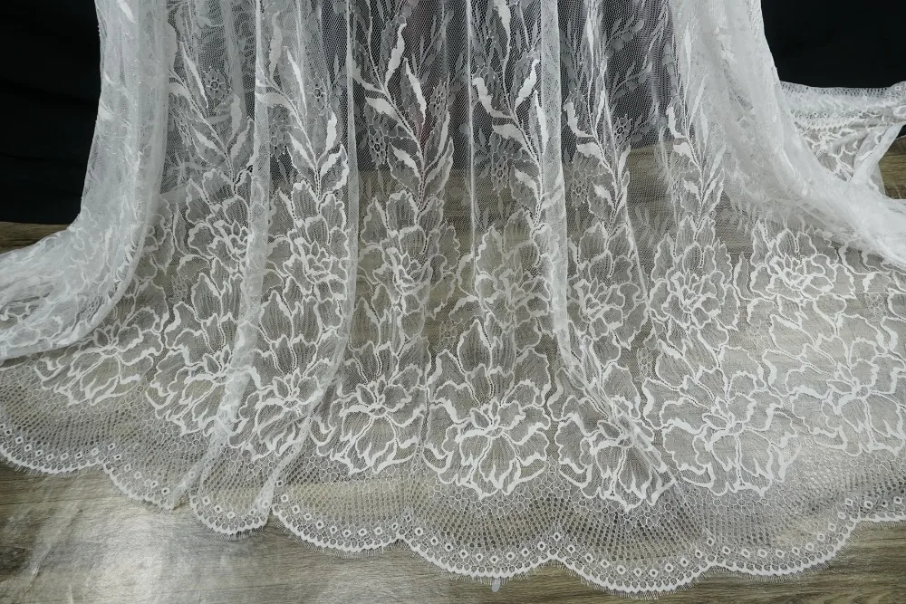 Большие цветочные ресницы chantilly lace длиной 3 метра! Новое поступление, кружевное свадебное кружевное платье для невесты, модный стиль