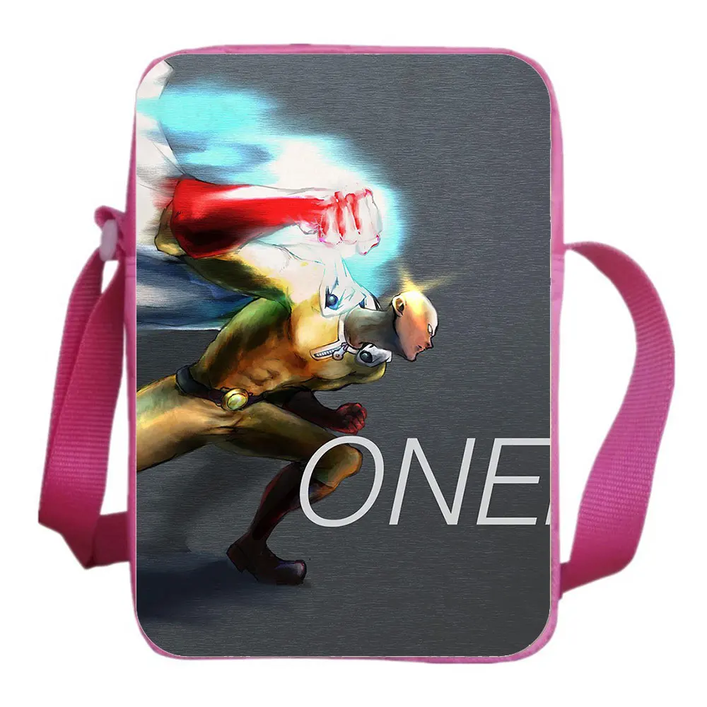 One Punch Man Messenger Bag Anime Cosplay The Single Shoulder Bag Fashion Unisex Student Backpack Saitama Genos Crossbody
