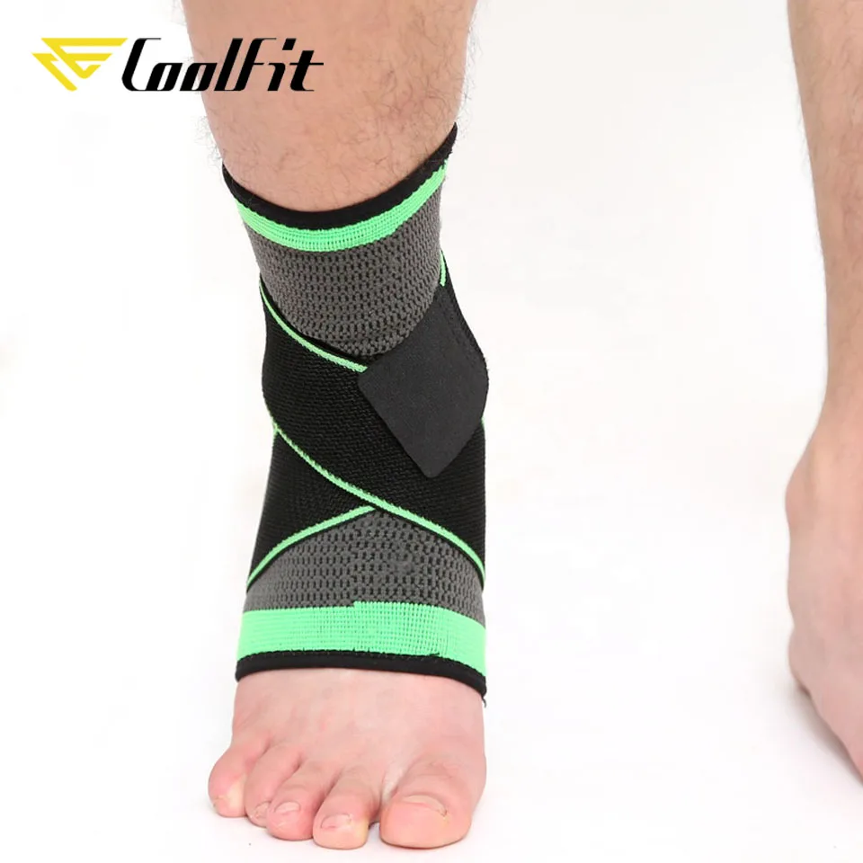 Coolfit SUPPORT 1 PCS Protective Football Ankle Support Basketball Ankle Brace Compression Nylon Strap Belt Ankle Protector