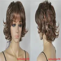 Лидер продаж, модный коричневый белокурый, кудрявый короткий женский парик для волос