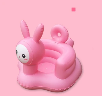 

Cartoon Baby Kids Inflatable Bathroom Sofa Armchair Seat Cute Rabbit PVC Soft Seat Play Game Mat Children Learn Stool Toys