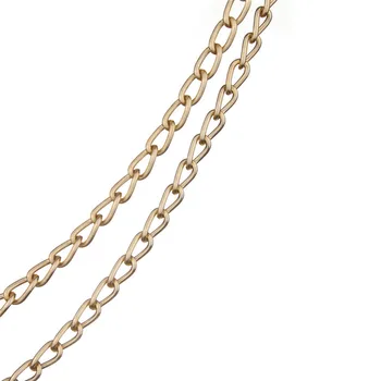 

5meters/lot Gold/Silver Color Metal Bulk Rolo Link Necklace Chains 4.5*8.1mm for DIY Jewelry Making Findings Accessories F1645