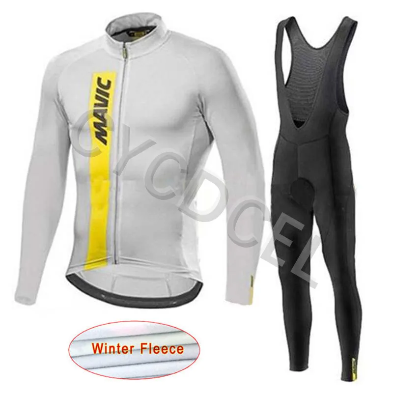 Mavic, Зимняя Теплая Флисовая одежда для велоспорта, Мужской трикотажный костюм, толстая одежда для езды на велосипеде, MTB, теплый комплект, Ropa Ciclismo Uniformes