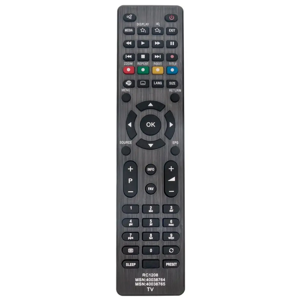 Nuovo Telecomando Rc1208 Per Medion Tv (Md 30297) Md20255 Md20294 Md21080 Md21106 Md21131 Md21161 Md21189 Md21166 Md21227