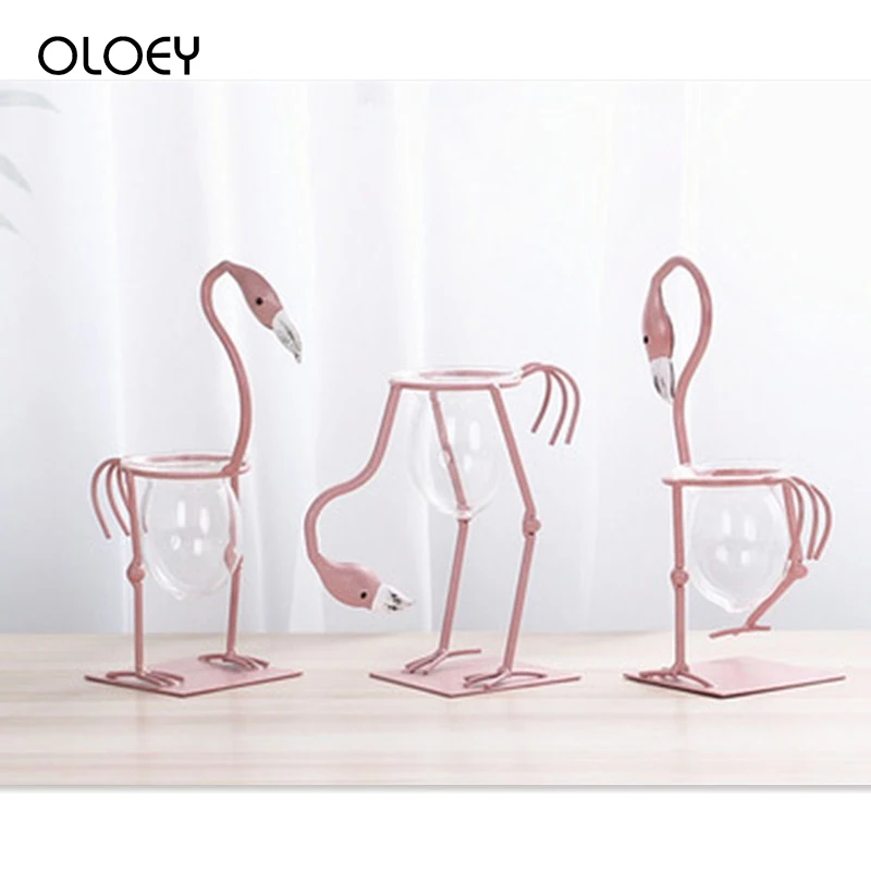

Flamingo Table Party Decoration Event Party Flower Pots Water Culture Scindapsus Container Room Wedding Decorations Modern ....
