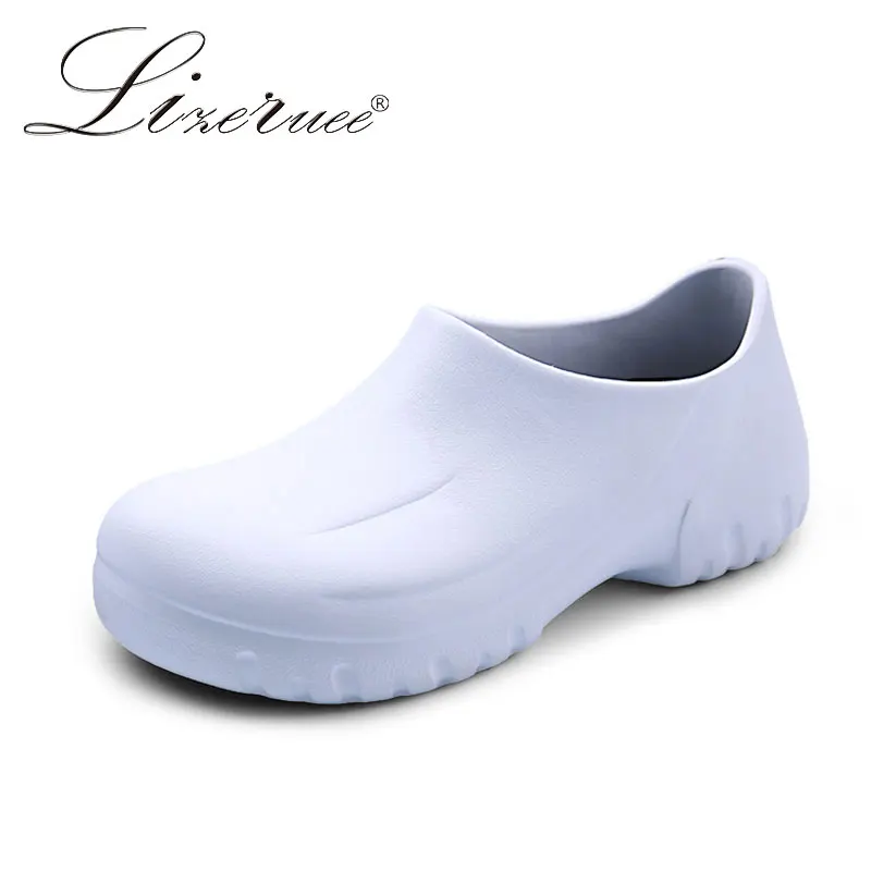 Босоножки на плоской подошве для шеф-повара водонепроницаемые Нескользящие