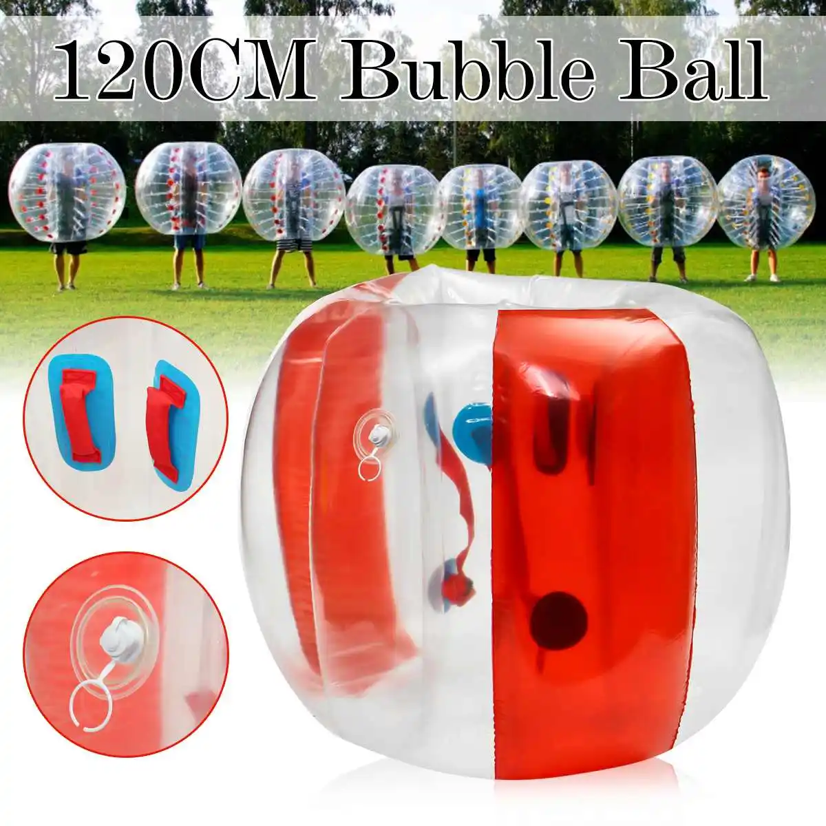 

Bubble Soccer Zorb Ball 120CM Bumper Ball Inflatable Body Zorb Bubble Ball Football Kids Outdoor Toy Christmas Gift