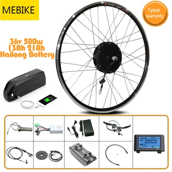 

1000W Rear Hub Motor Electric Bike Conversion Kit Brushless Motor Kit 26'' 700C Wheel Ebike kit With Battery 50KM/H bicicletas