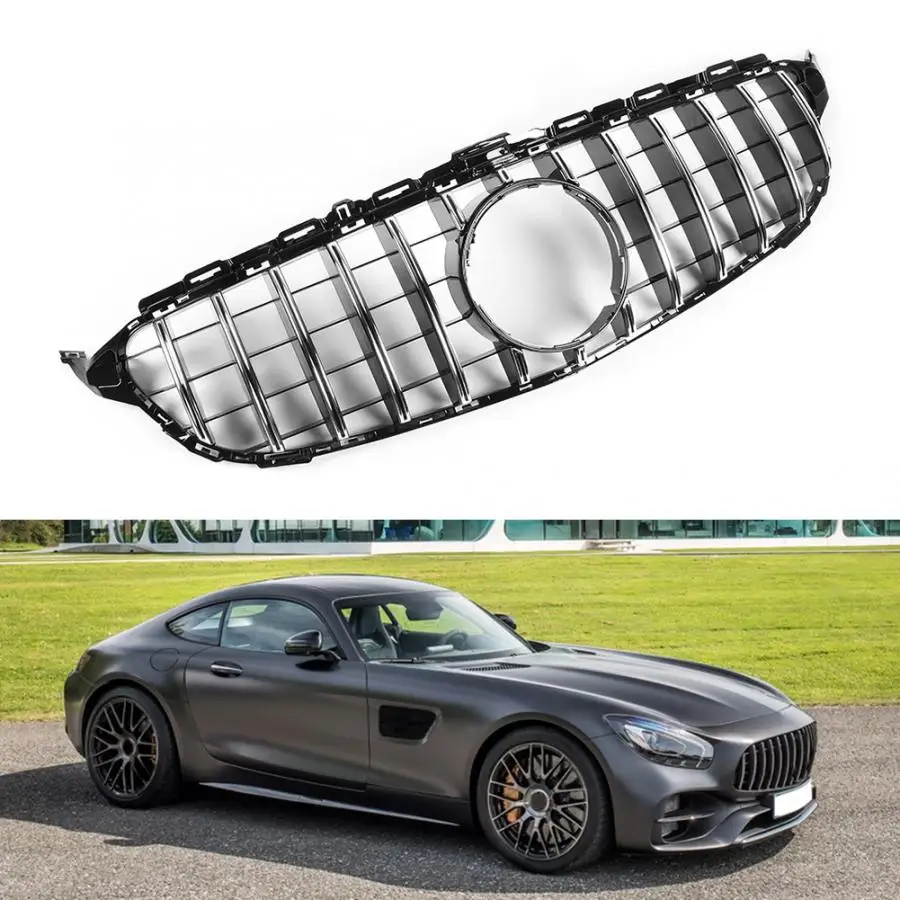 Решетка переднего бампера Аксессуар подходит для Mercedes W205 GT 15-18 хорошее Внешнее украшение Простая установка автомобильные аксессуары