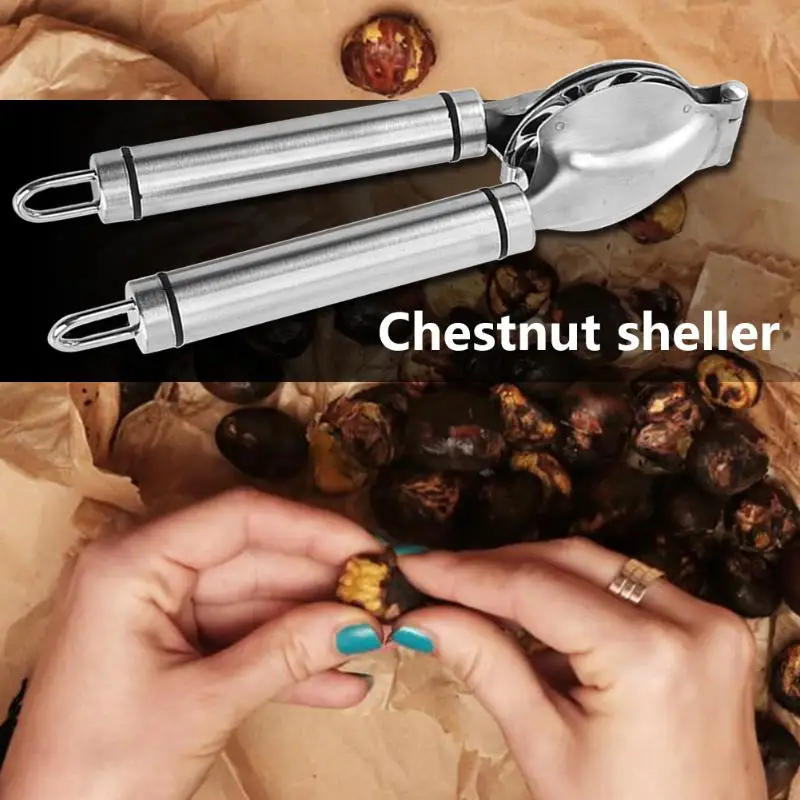 Hot Saler 20x6cm Nutcracker Sheller Portable Stainless Steel Chestnut Opener Cutter Gadgets Kitchen Home Tool Accessory | Дом и сад