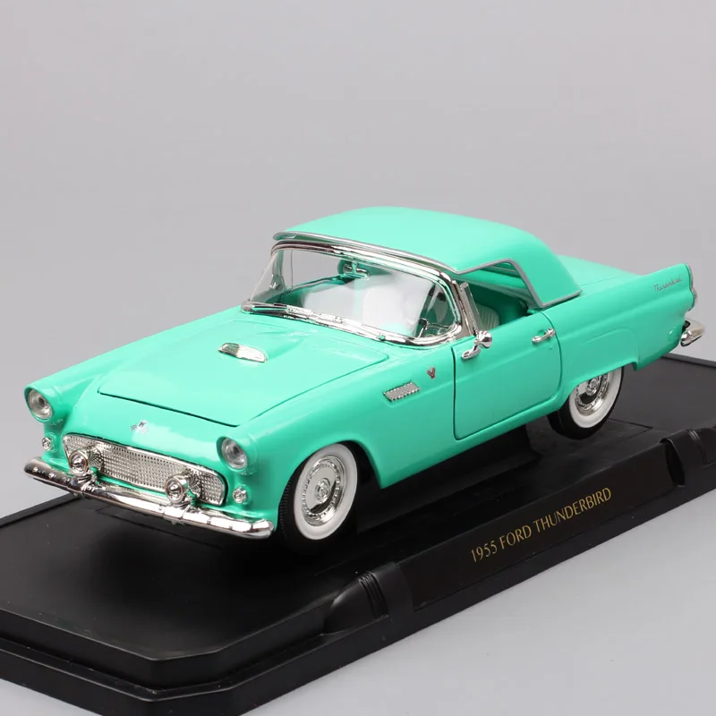 Дорожный знак большой 1:18 Масштаб 1955 Ford Thunderbird литая модель игрушечного автомобиля Replicas винтажная модель автомобиля для коллекции