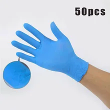 50pcs S/M/L PVC Disposable Mechanic Gloves Waterproof Non-Slip Comfortable For Left And Right Hand Dishwashing Non-Slip