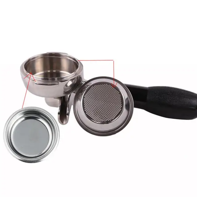 58 Mm -Es Mini Fém Vak Szűrő Hátfluzalmú Betét Kosár Eszpresszó Kávéfőzőhöz - Image 3