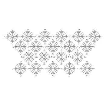 

20pcs Silver Tone Metal Grill Protector Finger Guard for 60mm Case Fan
