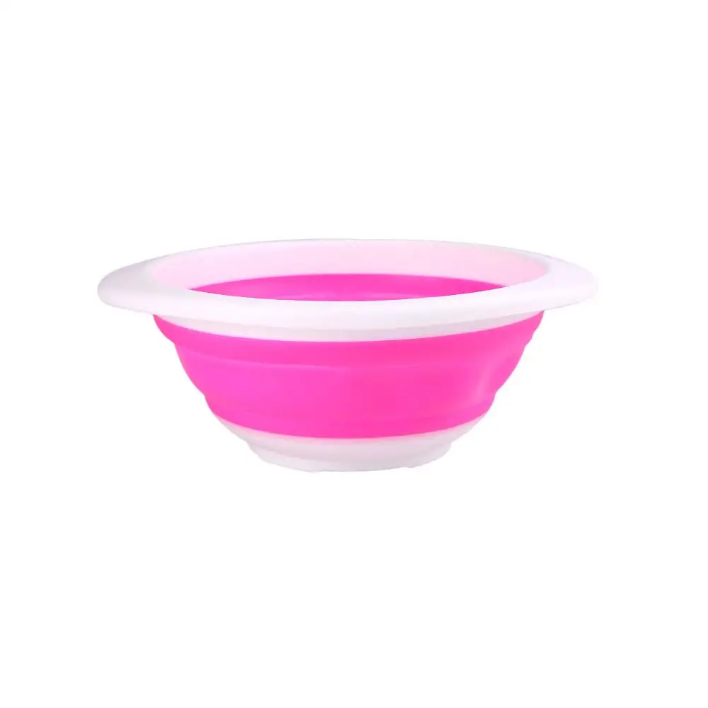 

Fishing Accessory Baits 23cm Plastic Plate Small Small Functional Basin Light Folding Type Durable Container Bowl