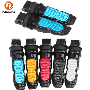 

POSSBAY 8mm Universal Foot Rest Motorcycle Foot Pegs Rear Passenger Pedal Bike for Honda Yamaha Duke Repose Pieds Moto Footrest