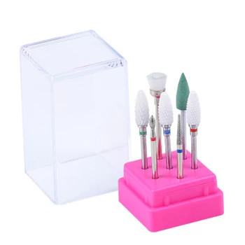 

Combined Nail Drill Bits Set Ceramic Manicure Milling Cutters Suit Grinding-Head-Brush Polishing Manicure Nail Drill Tools Kit